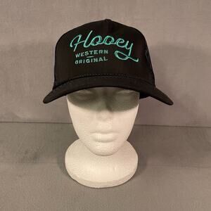 Hooey Western Original Rope Hat Cap Mens Snapback Black Blue Cowboy Rodeo Ranch